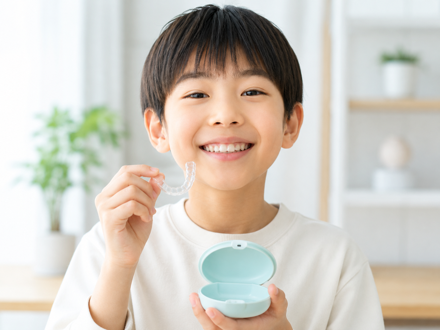 治療後の保定のイメージ